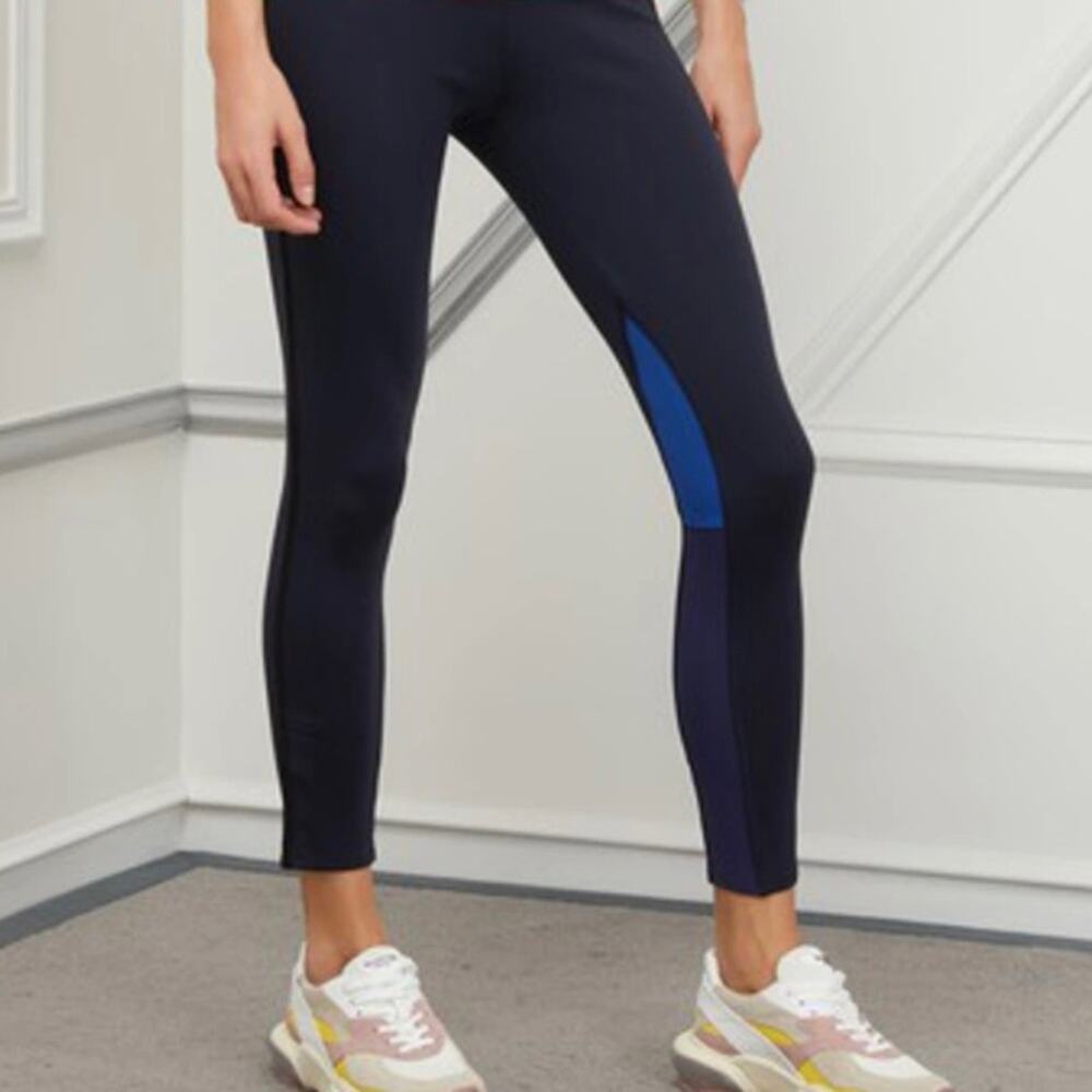 James Perse Scuba Color Block High Waisted Leggings Size 0